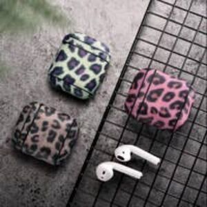 Leopard Print AirPods 1 Case in Leather